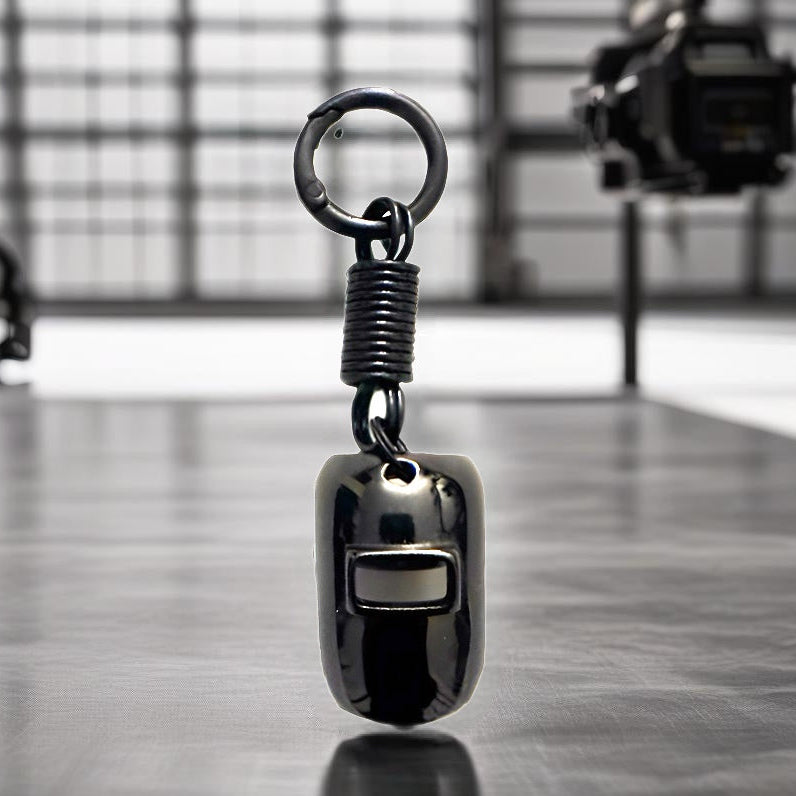 Stainless Steel- Pipeline Welder Helmet Keychain